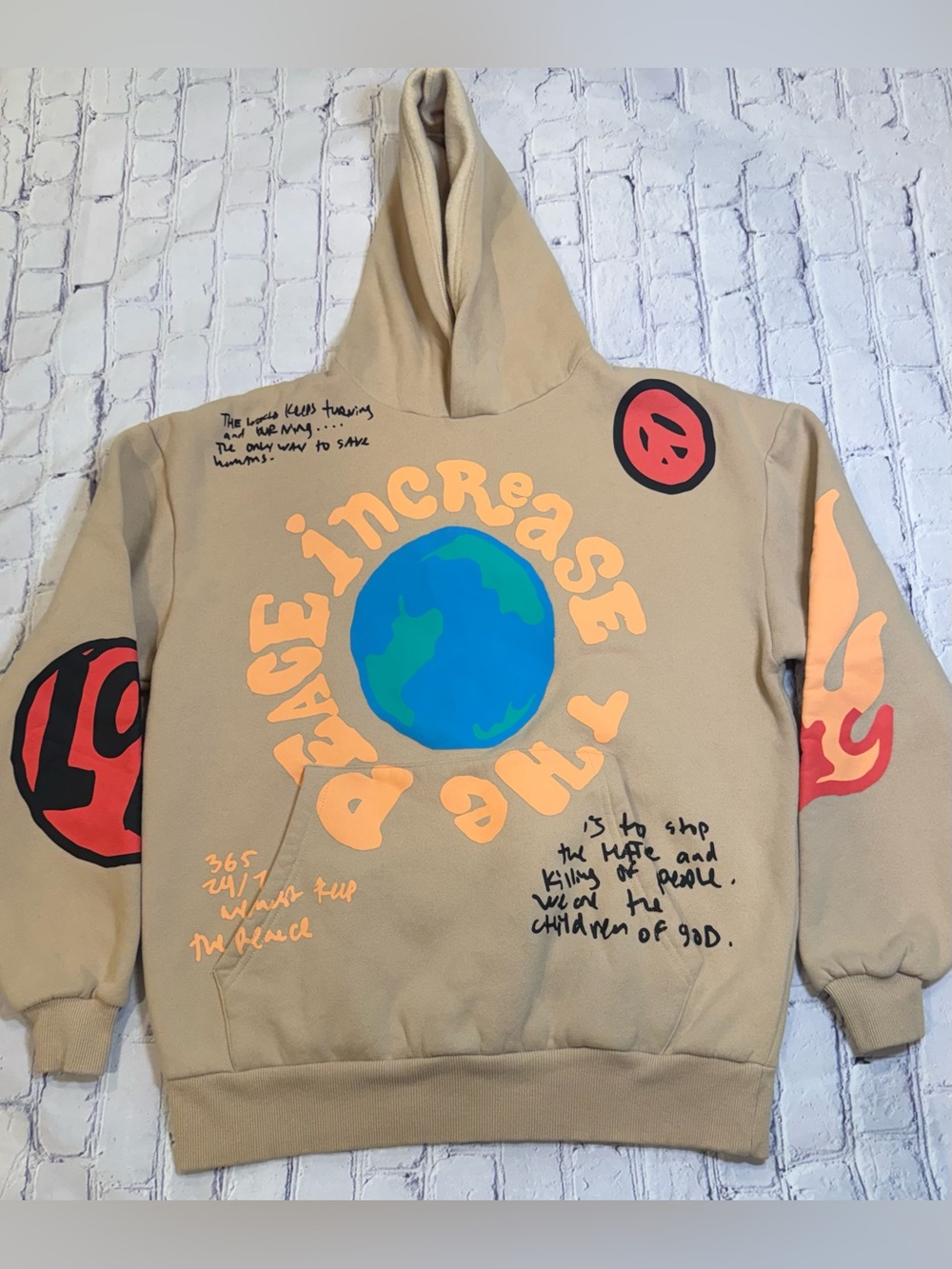 PacSun "Increase the Peace" Graphic Pullover Hoodie